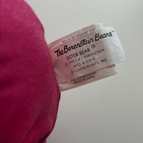 Vintage Berenstain Bears Sister Bear Plush 16 inches very fluffy - Picture 3 of 5